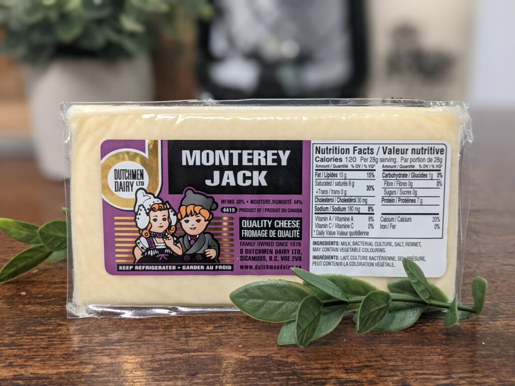 monterey jack, D Dutchmen Dairy, Sicamous BC